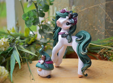 Load image into Gallery viewer, Whisper Fillies Frosted Holly ( 1 ) the Solstice Filly and Gnomie pair