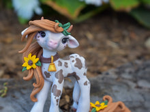 Load image into Gallery viewer, PREORDER for 1 Whisper Fillies Sunblossom the Cow Filly