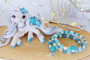 Whisper Fillies Indie the Blue Crystal Unicorn Filly